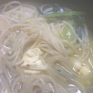 疲れててもコッテリ食べたい1人楽ちんスープパスタ